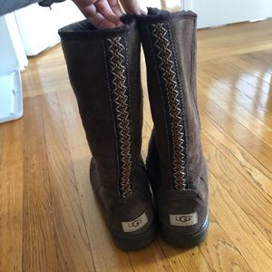 Brown Ugg boots - size 8